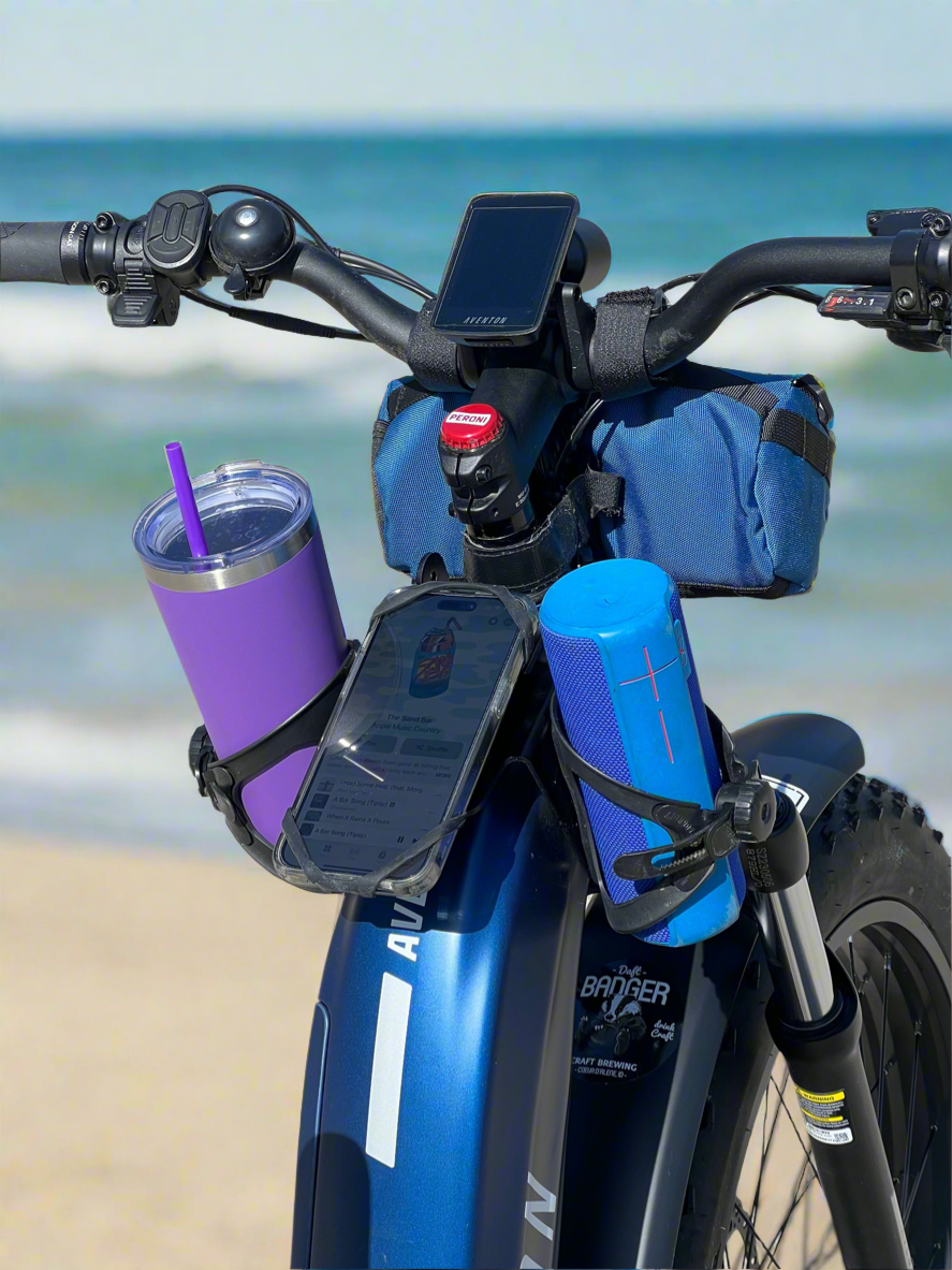 Aventure Dual Sided Water Bottle Bracket with Phone Mount