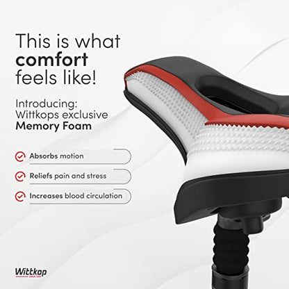 Wittkop Bike Seat I Bicycle Seat for Men and Women, Waterproof Bike Saddle with Innovative 5-Zone-Concept I Exercise Bike Seat for BMX, MTB & Road