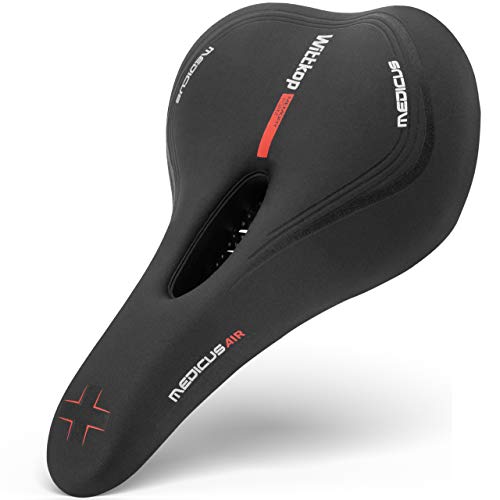 Wittkop Bike Seat I Bicycle Seat for Men and Women, Waterproof Bike Saddle with Innovative 5-Zone-Concept I Exercise Bike Seat for BMX, MTB & Road